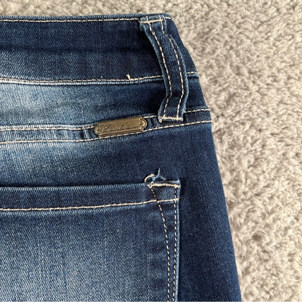 Kancan Women's Dark Wash Mid Rise Blue Skinny Jeans Size 5/26 - Picture 9 of 9
